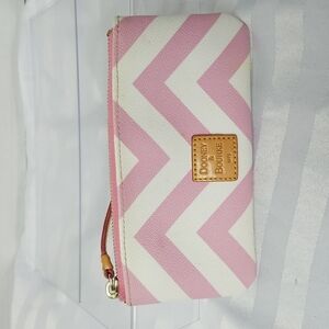 DOONEY & BOURKE PINK & WHITE   WRISTLET ZIP TOP